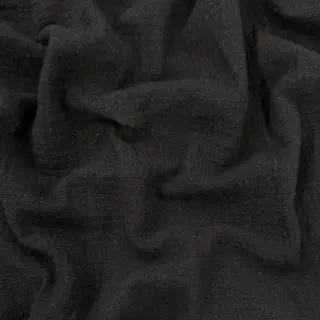 Pamutvászon SLUB WASHED black