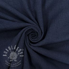 Pamutvászon SLUB WASHED navy