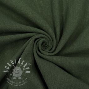 Pamutvászon SLUB WASHED army green