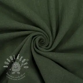 Pamutvászon SLUB WASHED army green