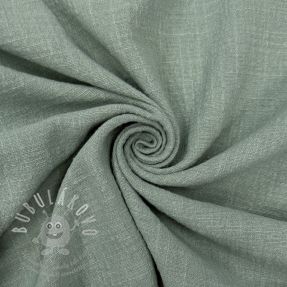 Pamutvászon SLUB WASHED old green