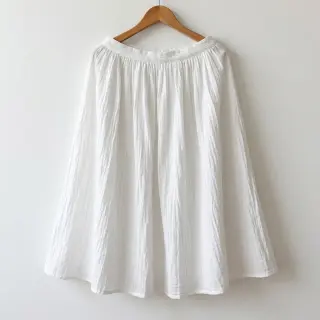 Pamutvászon WASHED white