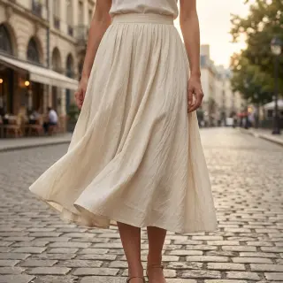 Pamutvászon WASHED beige