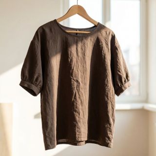 Pamutvászon WASHED taupe