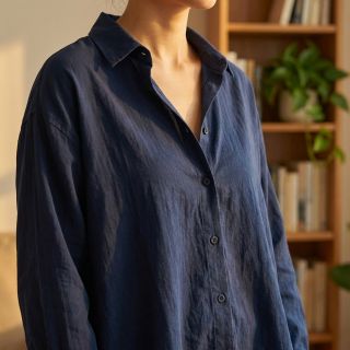 Pamutvászon WASHED navy