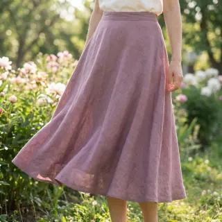 Pamutvászon SLUB WASHED lavender