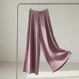 Pamutvászon SLUB WASHED lavender