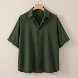 Pamutvászon SLUB WASHED army green