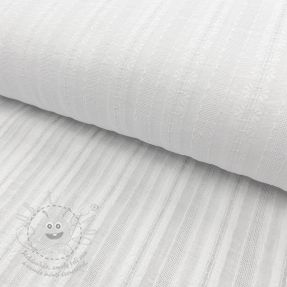 Pamutvászon DOBBY Stripe off white