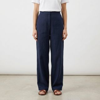 Pamutvászon SLUB WASHED navy