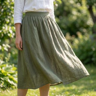 Pamutvászon SLUB WASHED pickle