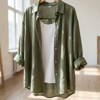 Pamutvászon SLUB WASHED pickle