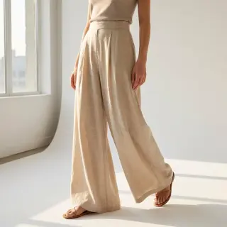Pamutvászon SLUB WASHED beige