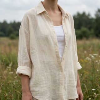 Pamutvászon SLUB WASHED SIMPLY NATURAL