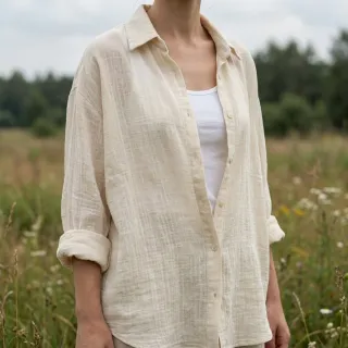 Pamutvászon SLUB WASHED SIMPLY NATURAL