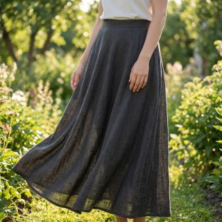 Pamutvászon SLUB WASHED black