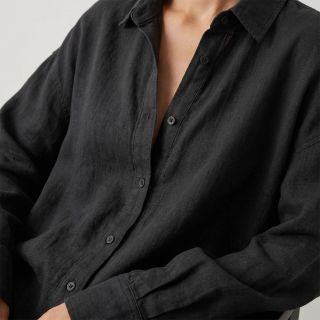 Pamutvászon SLUB WASHED black