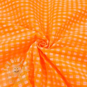 Pamutvászon YARN DYED NEON SMALL Checks orange