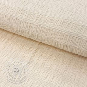 Viszkóz CHENILLE JACQUARD ecru