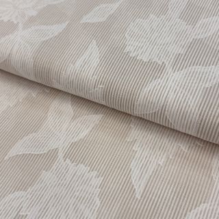 Pamutvászon YARN DYED Stripes JACQUARD Flowers sand