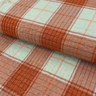 Viszkóz CRINKLE Check mint