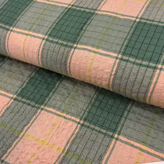 Viszkóz CRINKLE Check peach