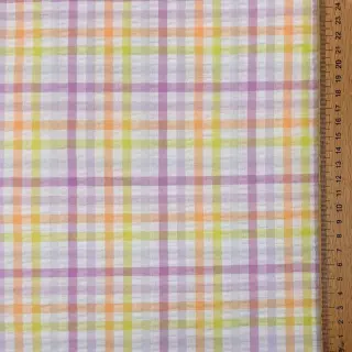 Pamutvászon SEERSUCKER YARN DYED Checks multi