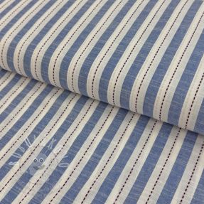 Pamutvászon YARN DYED Stripes Nina blue
