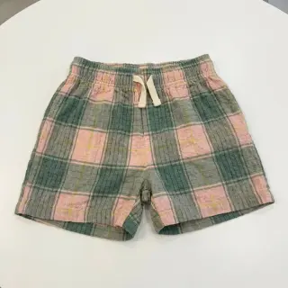 Viszkóz CRINKLE Check peach