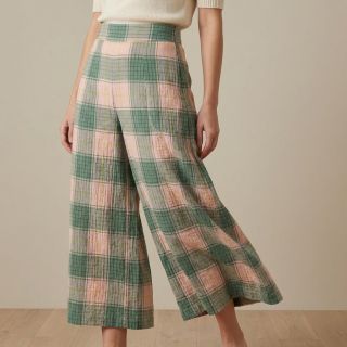 Viszkóz CRINKLE Check peach