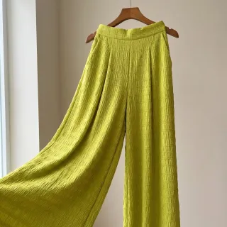 Viszkóz CHENILLE JACQUARD lime