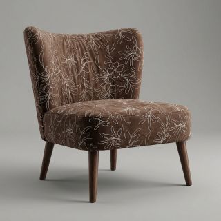 Bársony Tape flower dark brown