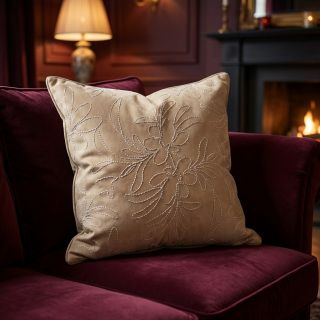 Bársony Tape flower beige