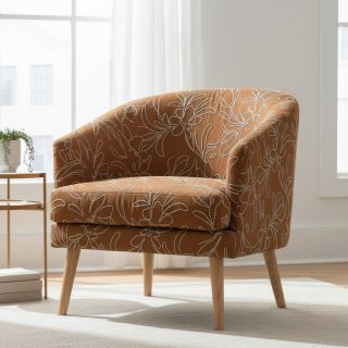 Bársony Tape flower cinnamon