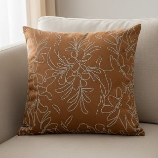 Bársony Tape flower cinnamon