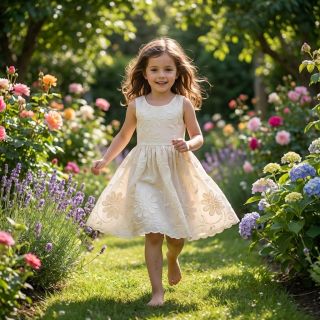 Pamutvászon EMBROIDERY Bellagio off white