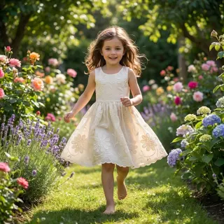 Pamutvászon EMBROIDERY Bellagio off white
