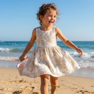 Pamutvászon VOILE EMBROIDERY Kim off white