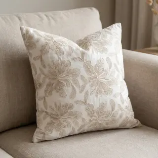 Pamutvászon VOILE EMBROIDERY Kim off white
