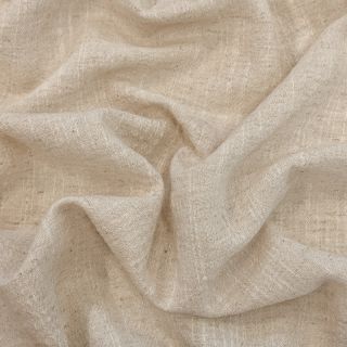 Pamutvászon lenvászonnal SLUB WASHED natural
