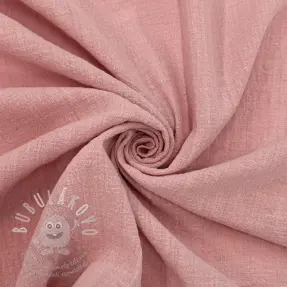 Pamutvászon SLUB WASHED old rose
