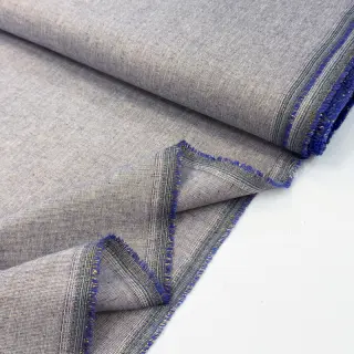 Pamutvászon lenvászonnal LUREX blue
