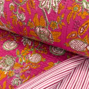 Pamutvászon QUILT Gange fuchsia