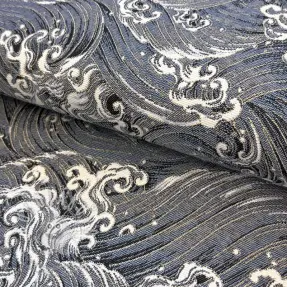 Dekorációs anyag jacquard Swell allover argent