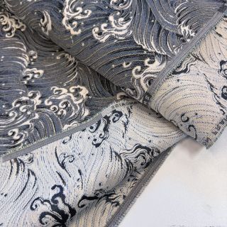 Dekorációs anyag jacquard Swell allover argent