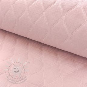 Dupla géz/muszlin QUILT Wave soft rose