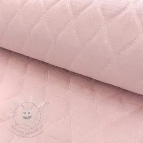 Dupla géz/muszlin QUILT Wave soft rose