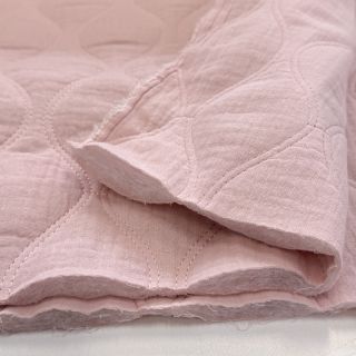 Dupla géz/muszlin QUILT Wave soft rose