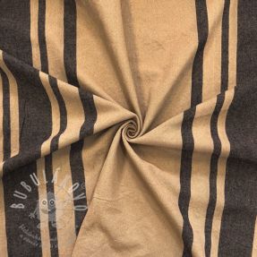 Dekorációs anyag Bernadette stripe lin noir