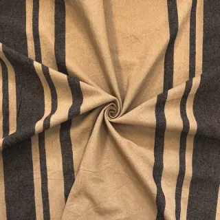 Dekorációs anyag Bernadette stripe lin noir